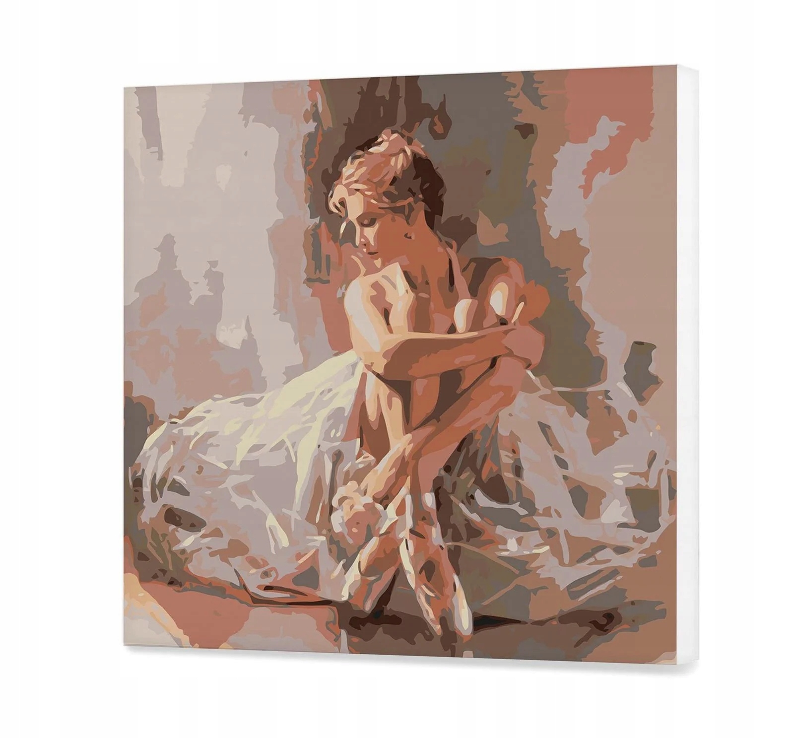 Zamýšlená baletka Malování podle čísel 60x60 cm
