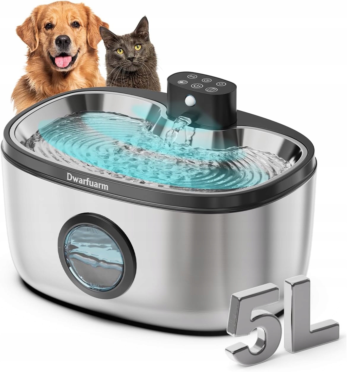 Fontána Napáječka Pro Kočky Psa Dwarfuarm 5L Automatická Miska Podavač