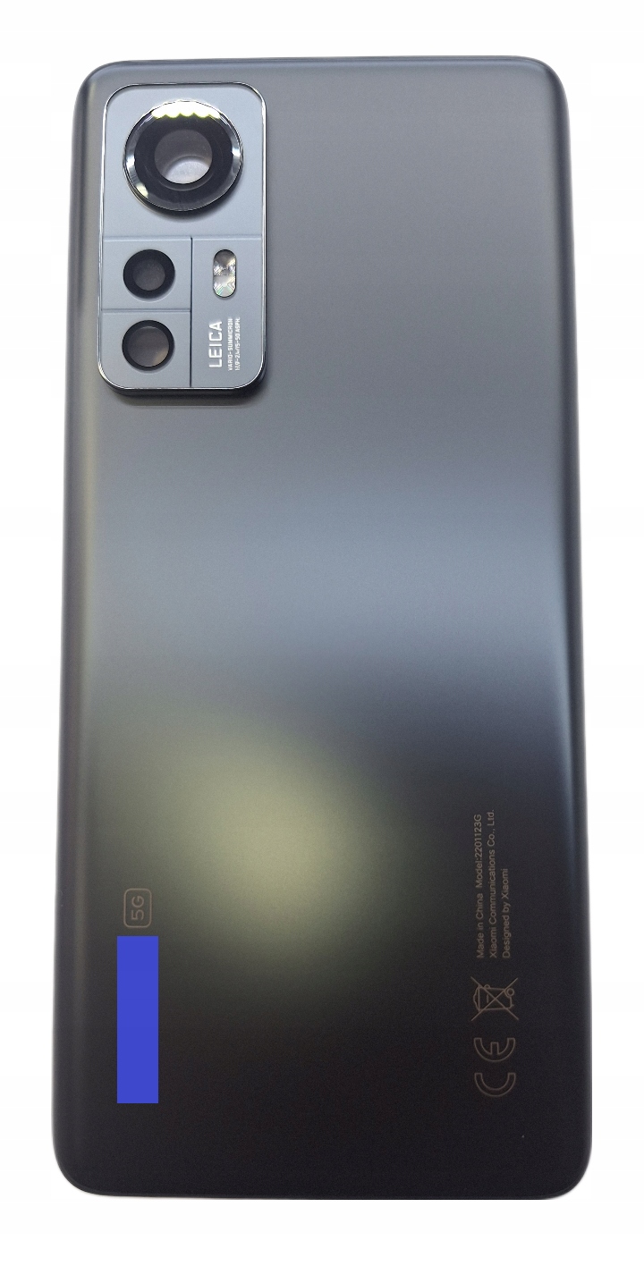 Klapka Obudowa Plecki Xiaomi 12 12X Czarna Jakość Oryginału Oem