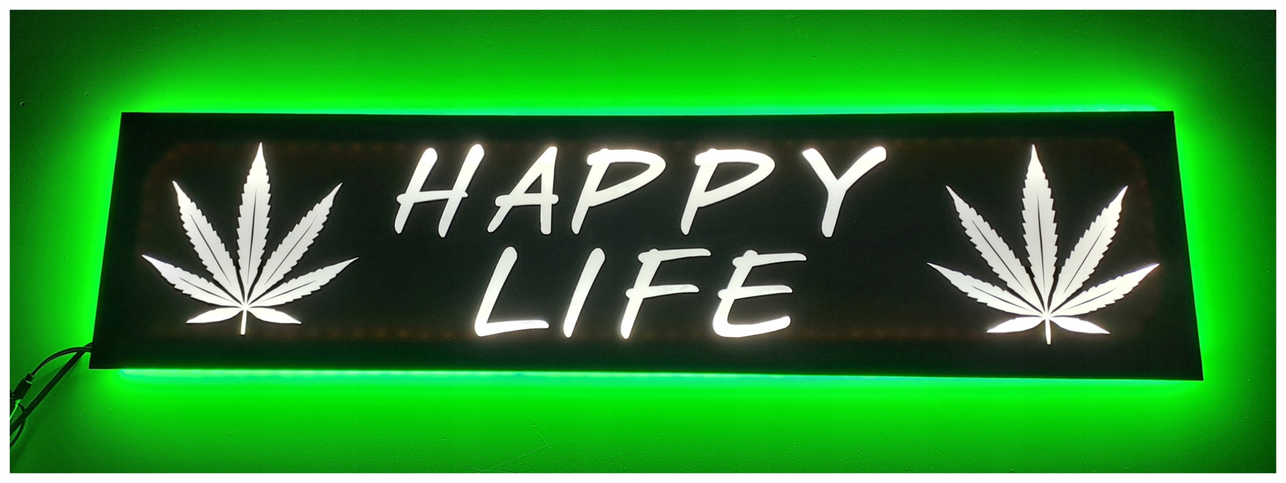 Led tabuľa Happy life 1 nad posteľou man daf scania s podsvietením kabíny Tir