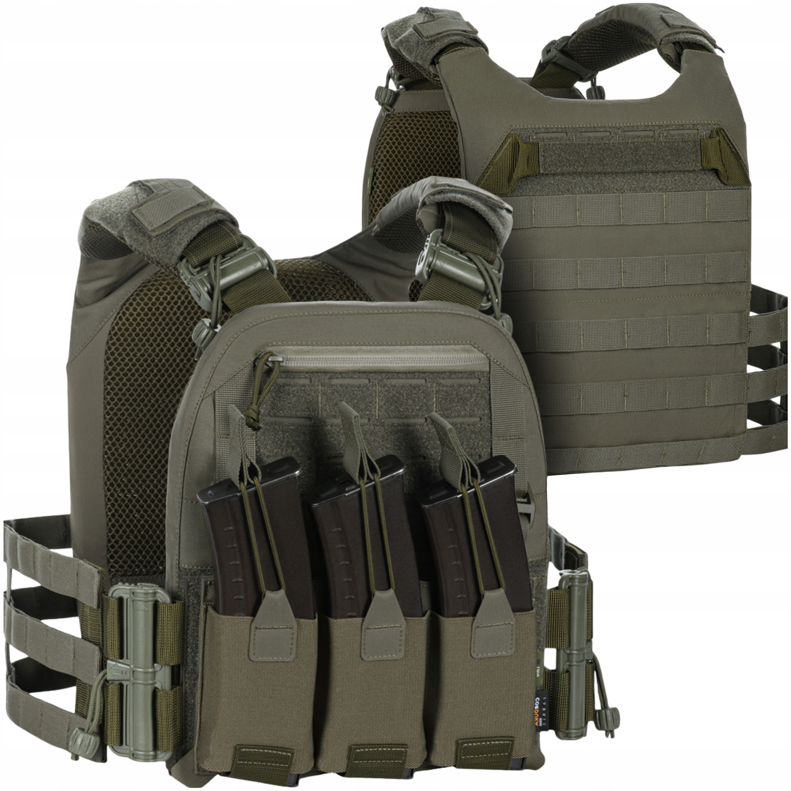 KAMIZELKA TAKTYCZNA WOJSKOWA M-TAC PLATE CARRIER FAST QRS S/M RANGER GREEN