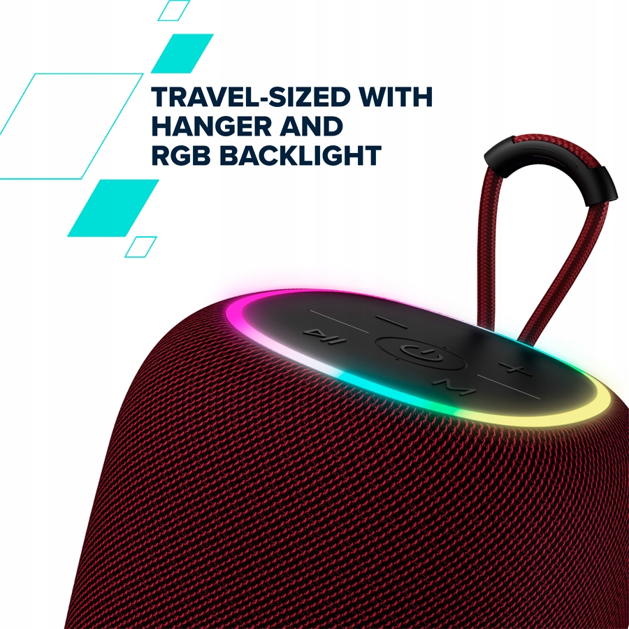CANYON Głośnik Bluetooth BSP-8 10W Czerwony — 9