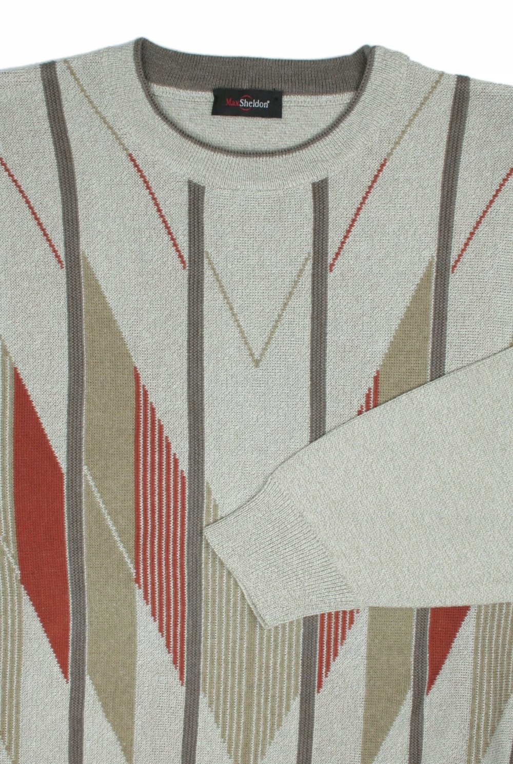 Popielaty Sweter U-neck MAX SHELDON XL Marka inna