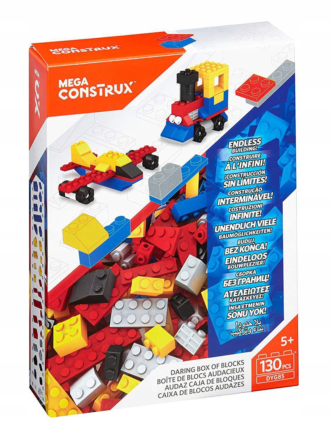 mega construx daring box 130pcs dyg85 klocki