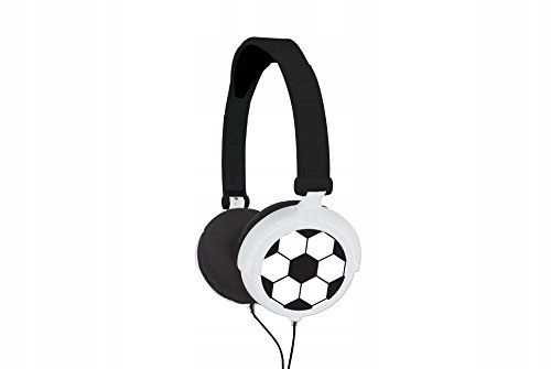 Lexibook HP015FO Football Stereo Headphone, Kids Safe, Foldable And Adjusta