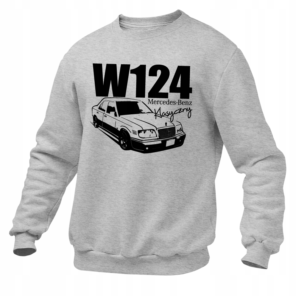 

Bluza męska bez kaptura Mercedes W124 Klasyczny
