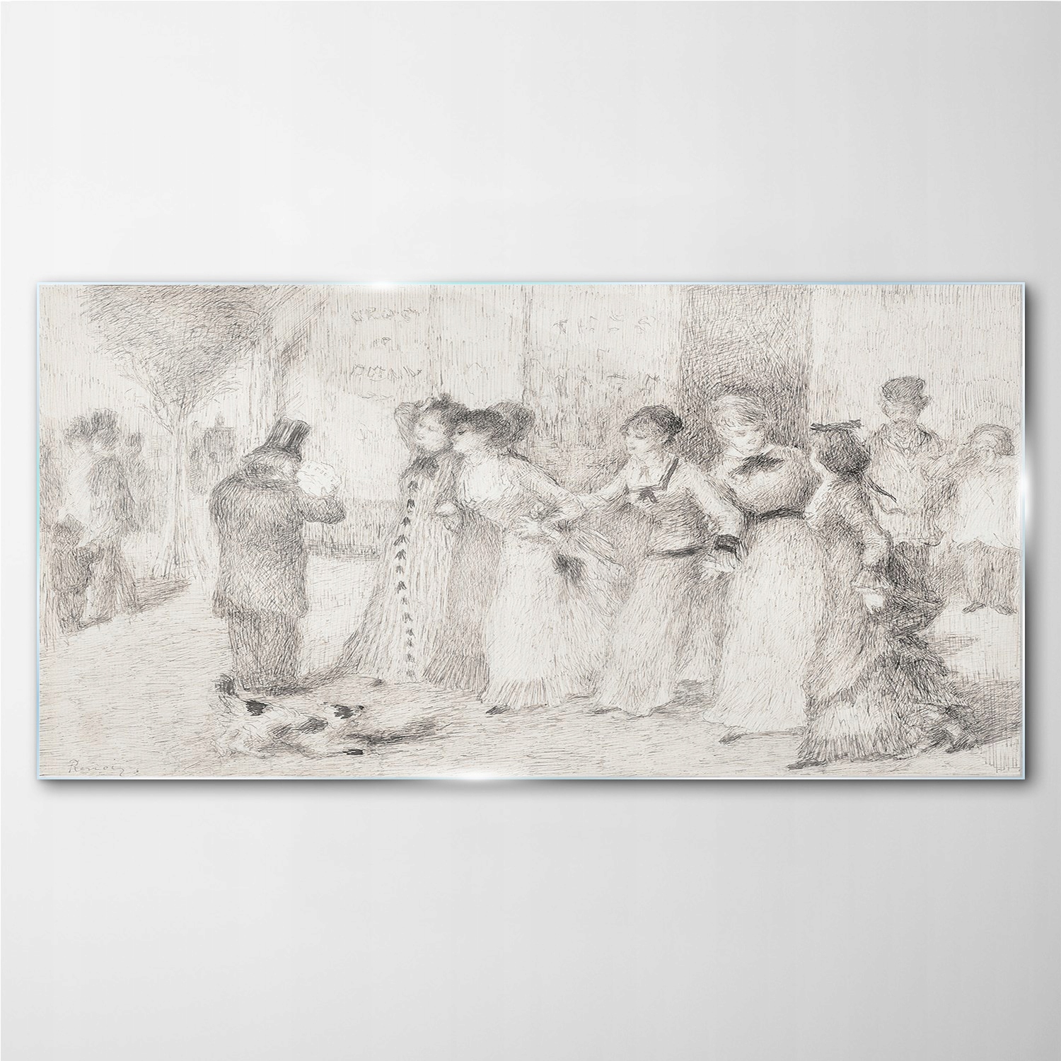 

Szklany obraz na ścianę Szkic kobiety 140x70 cm