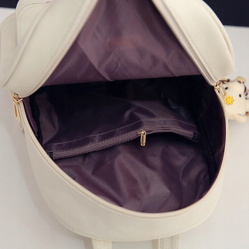 Plecak dziewczęcy lekki pastelowy Biały Pojemny 9l Kieszenie Dla dziewczyny EAN (GTIN) 5905068112380