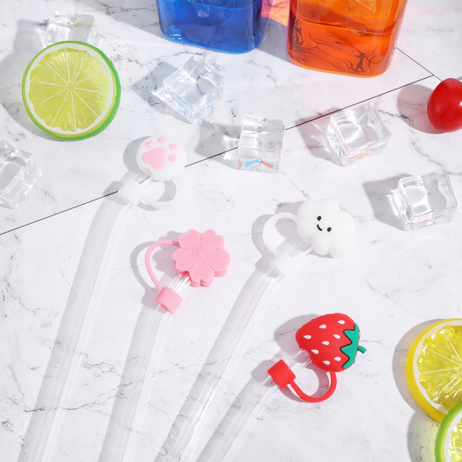 WIELORAZOWE, ZEPSUTE SŁOMKI DO I RURKI DO PICIA DO SŁOMKI 6-8MM Długość 3.4 cm