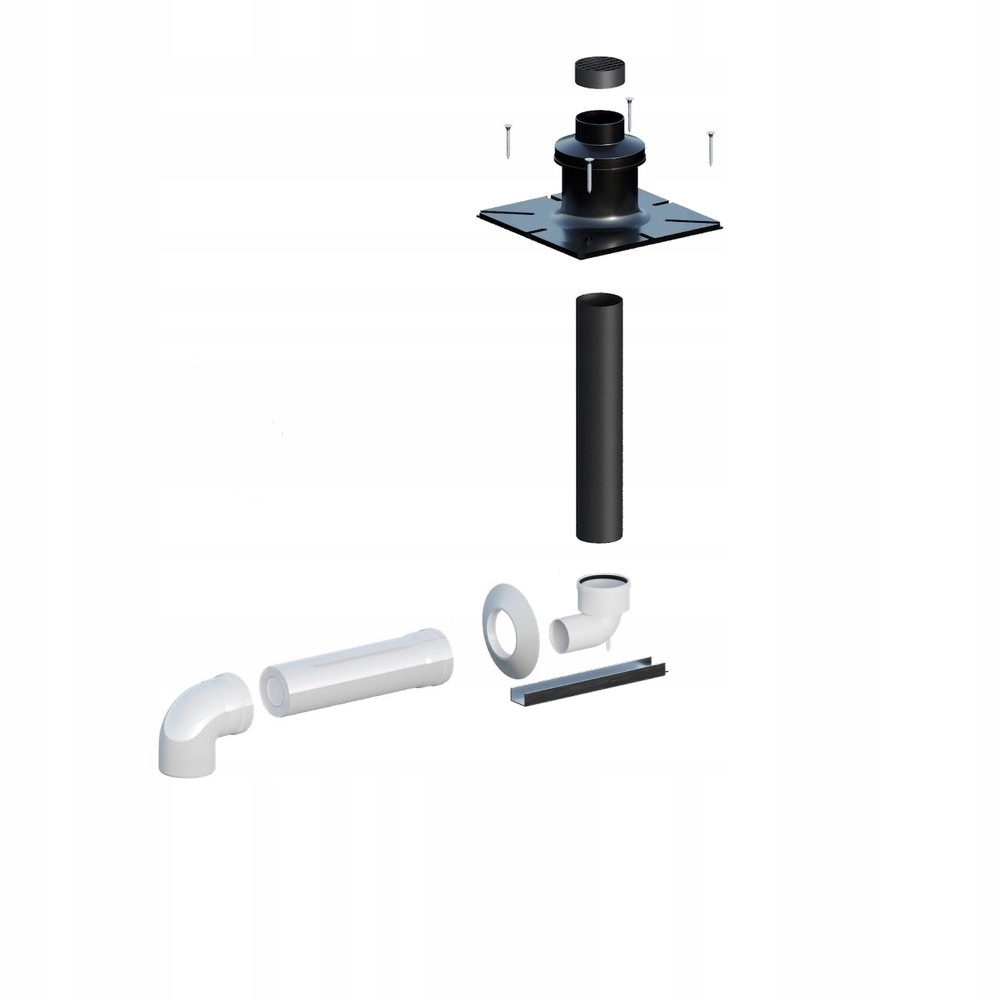 Komínový set ZB-19 DN60/100 šacht Vaillant Saunier DeDietrich Termet