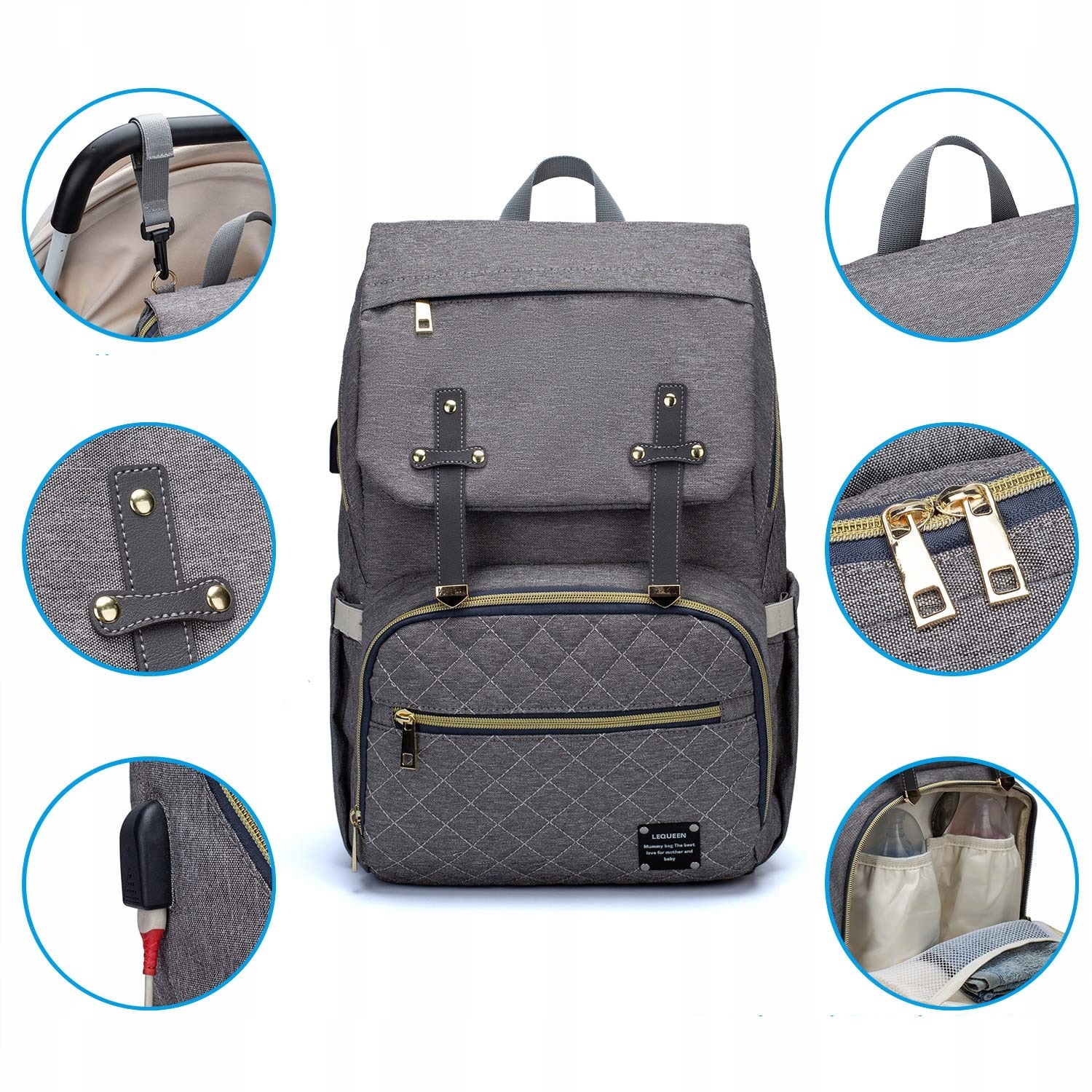 TORBA, PLECAK, ORGANIZER, DLA MAMY DO WÓZKA KOLORY Marka Estera