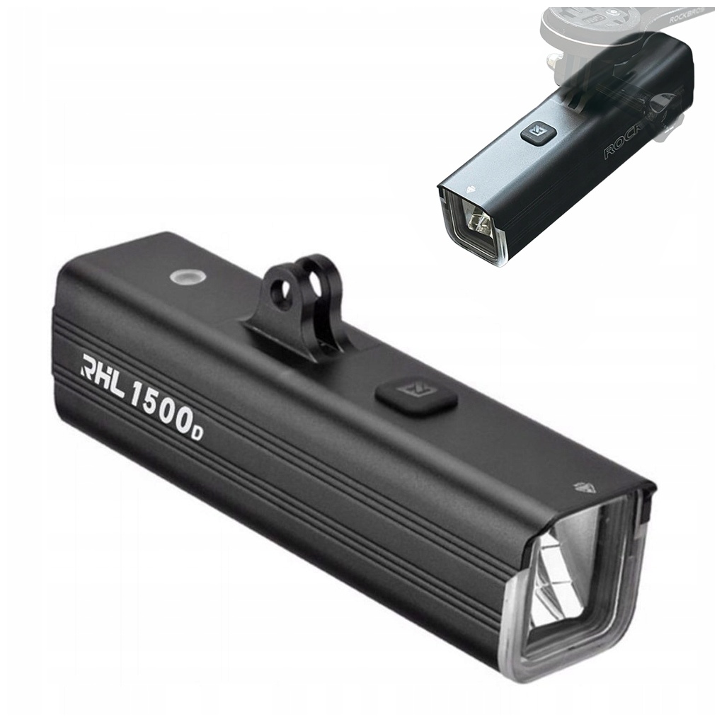 Lampka rowerowa przednia mocna 1500lm 5000mAh Usbc latarka pod licznik IPX6