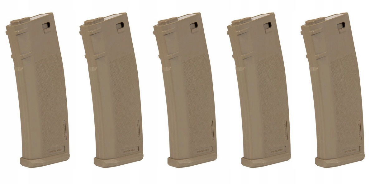 Magazynek Mid-Cap AR-15, M4, M16 125 kulek S-mag Tan 5 sztuk