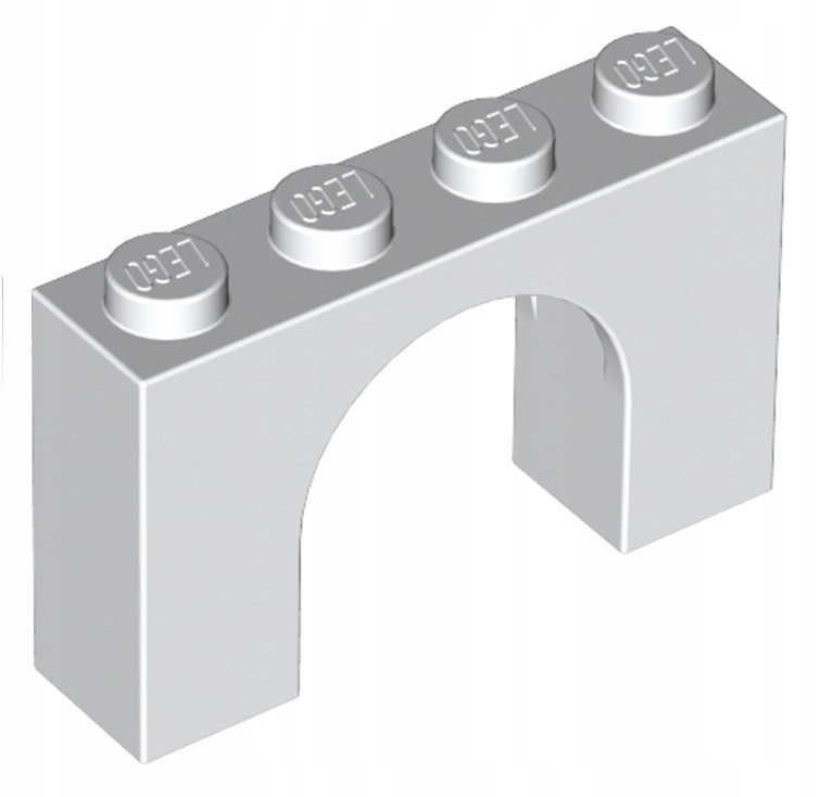 

Lego Łuk 1x4x2 Biały/White (6182/6031098) 1szt
