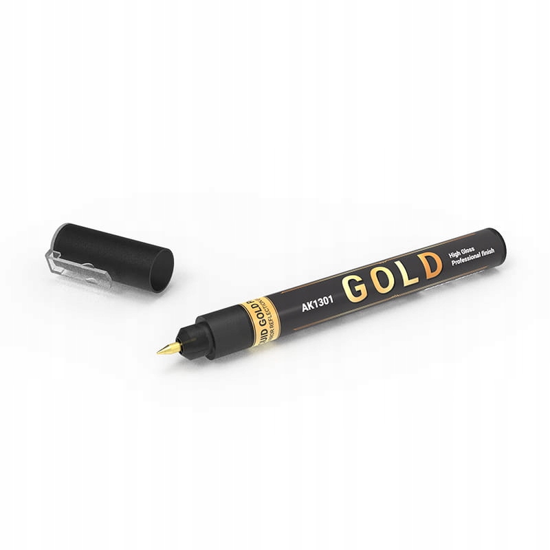 AK INTERACTIVE 1301 METALLIC LIQUID MARKER - GOLD