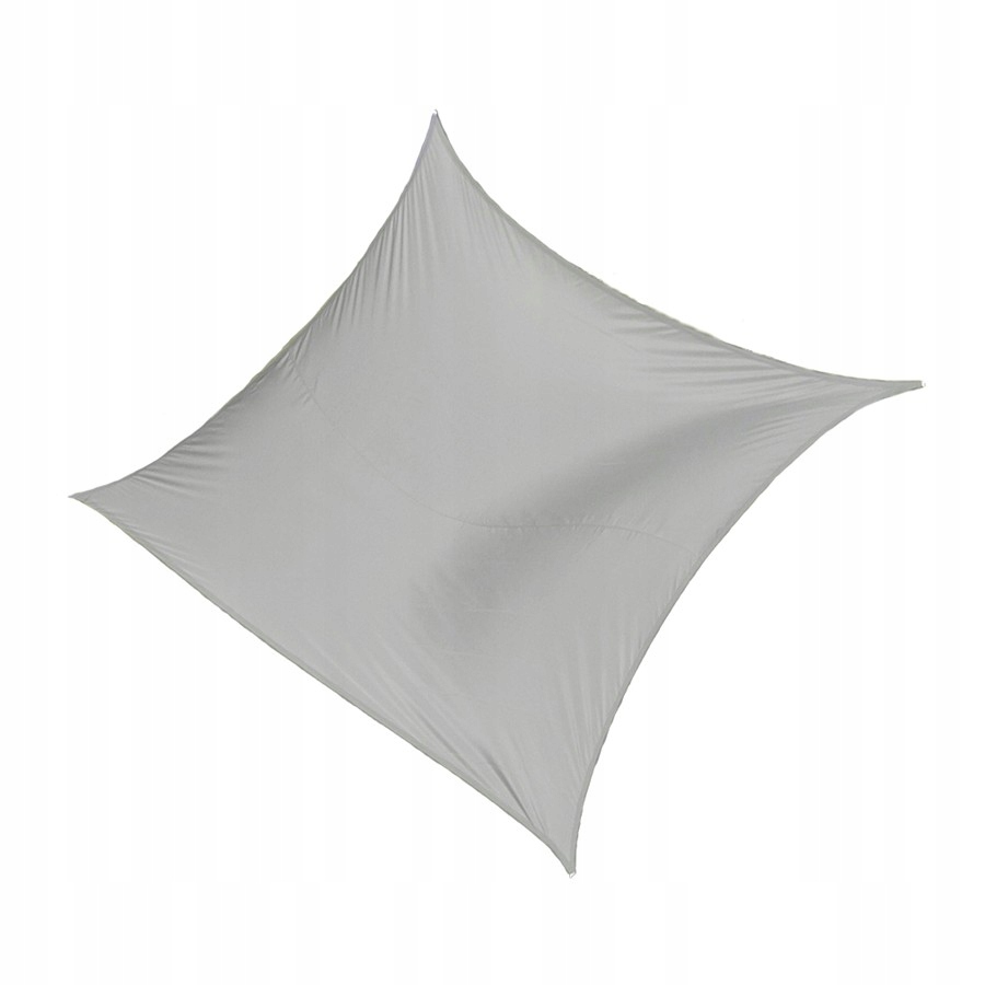 Sluneční Plachta Obdélníková Zahradní Terasa Voděodolná Šedá 3,6x3,6