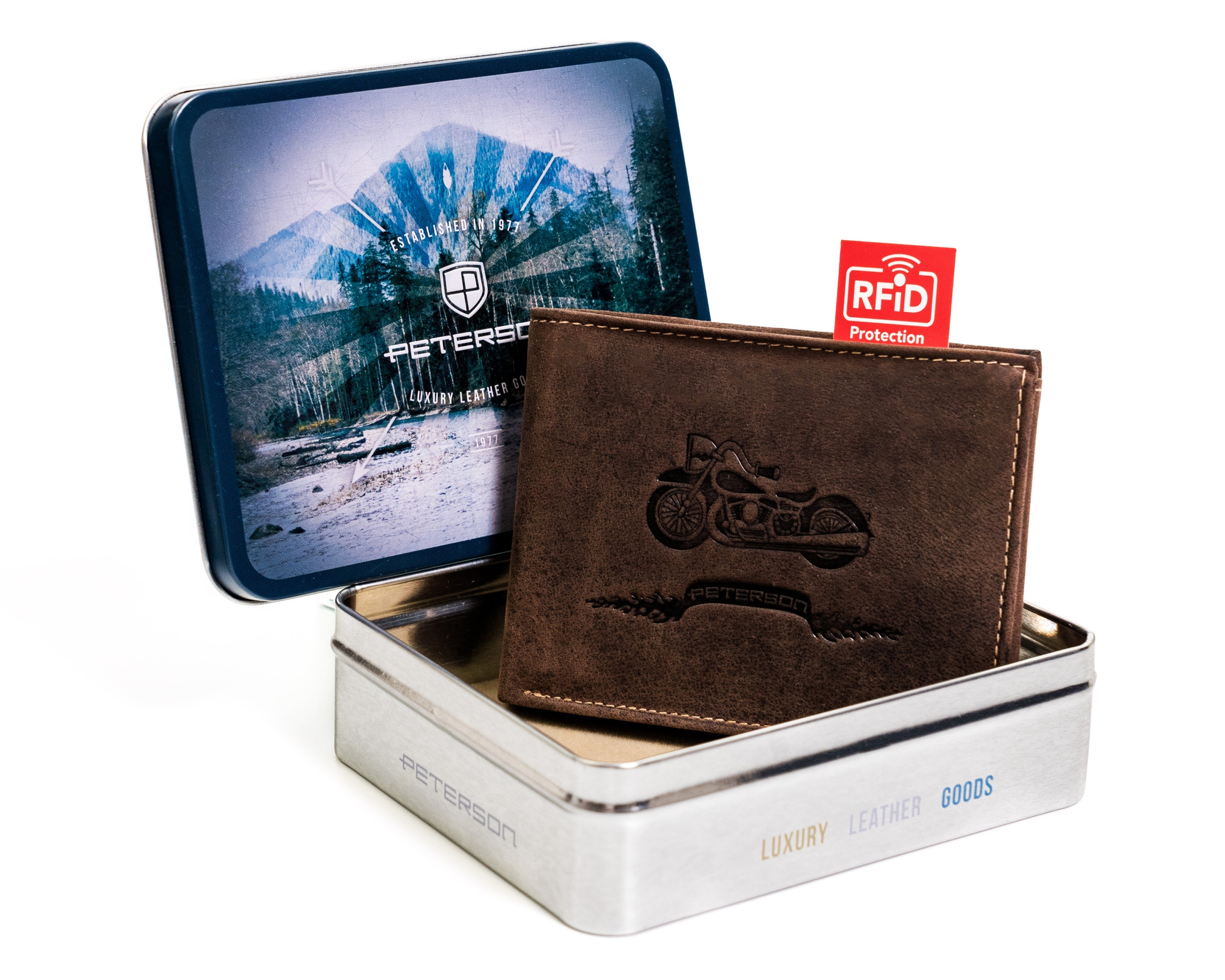 

Peterson portfel męski skórzany Rfid