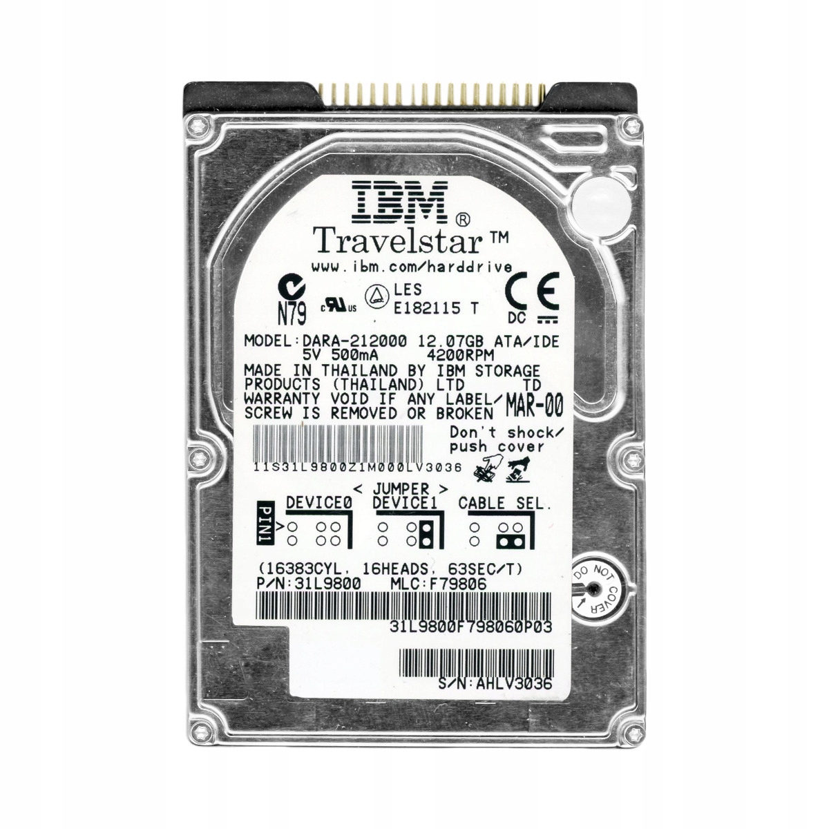 Ibm TravelStar 12GN 12GB 4.2K Ata 2.5' DARA-212000
