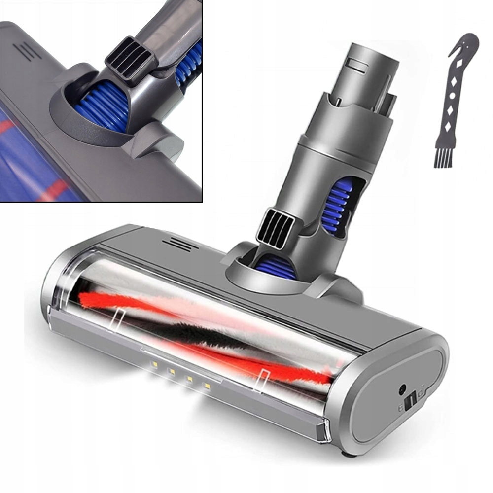 Kartáč S Led Pro Dyson V6 DC58 DC59 DC61 DC62 Šedý