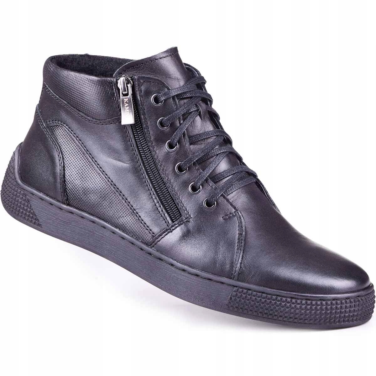 

Trzewiki męskie ocieplane skórzane polskie 42