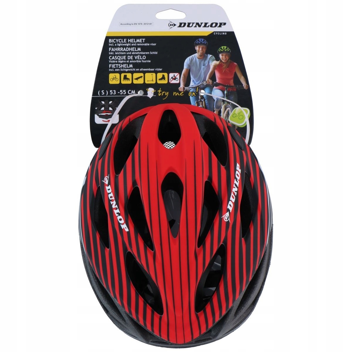 Dunlop KASK ROWEROWY regulowany rozmiar M 55-58 cm Kod producenta 8711252240022