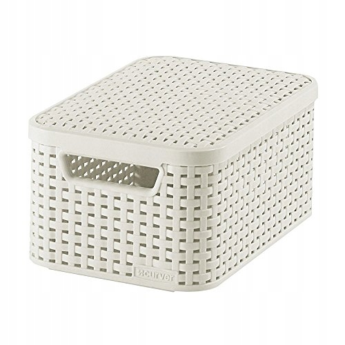 PUDEŁKO KOSZYK RATTAN POJEMNIK POKRYWA CURVER 6L