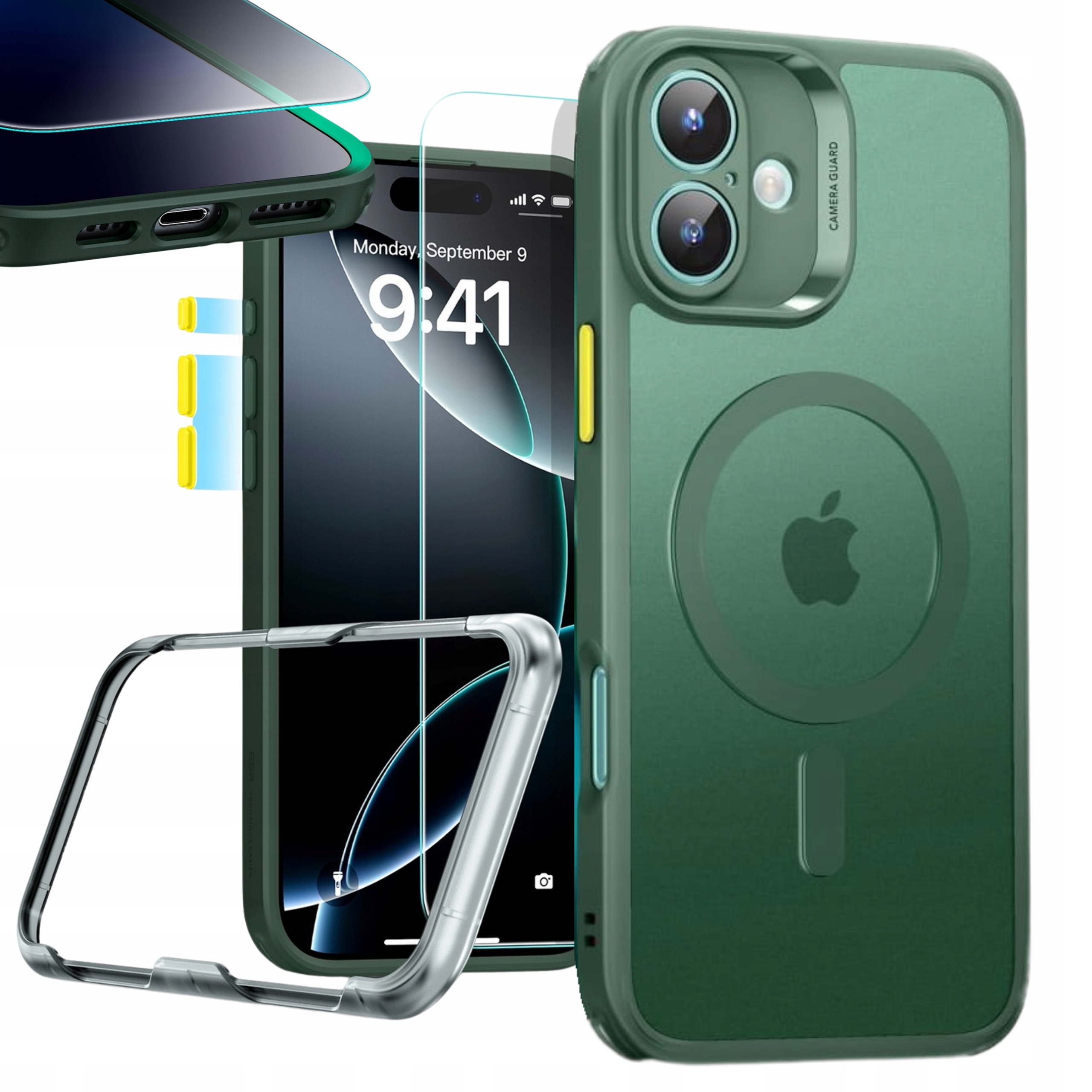 Plecki Etui Nakładka Esr do Apple iPhone 16 Pro Szkło W Zestawie MagSafe