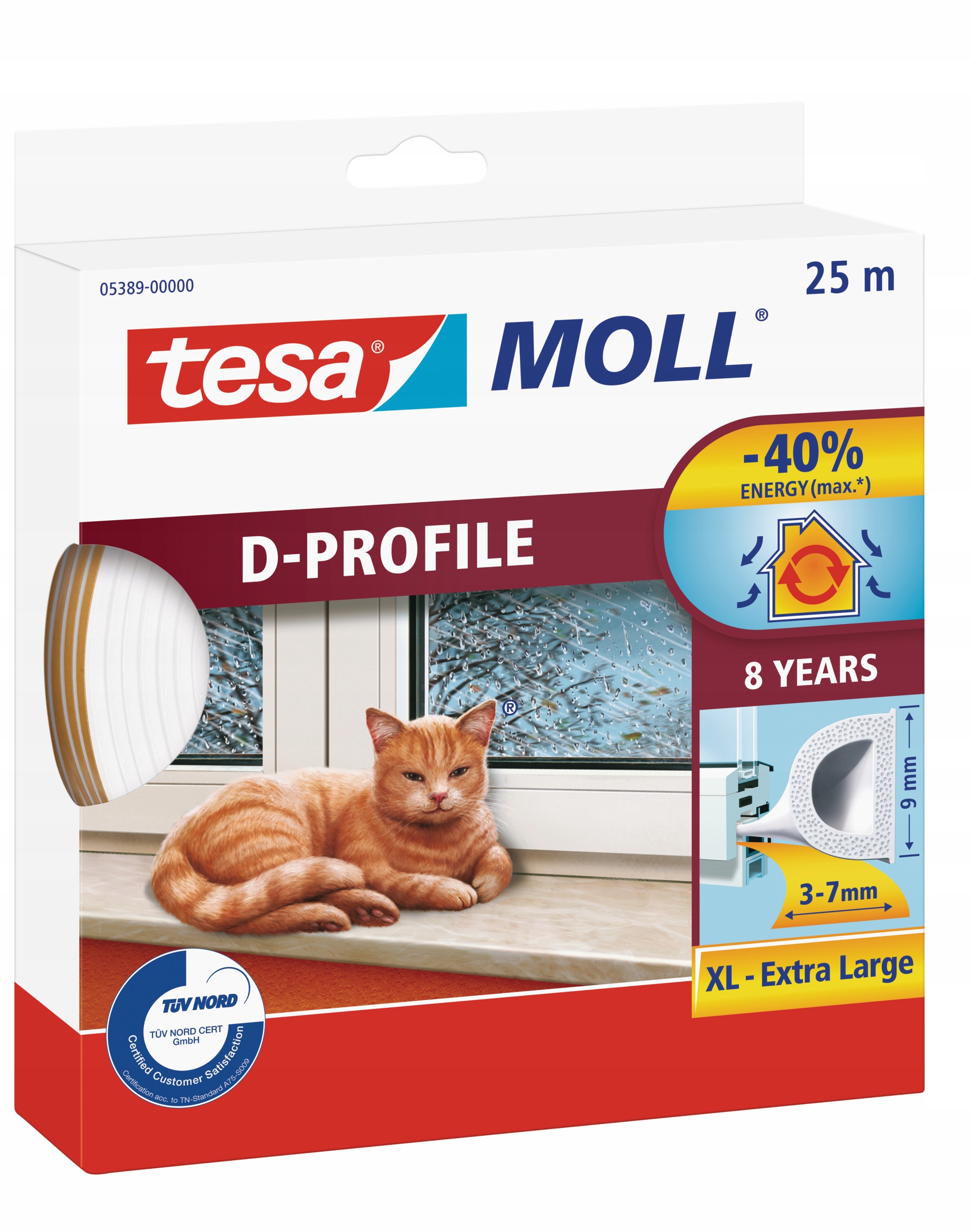 

Uszczelka samoprzylepna do okien pcv tesa D 25m