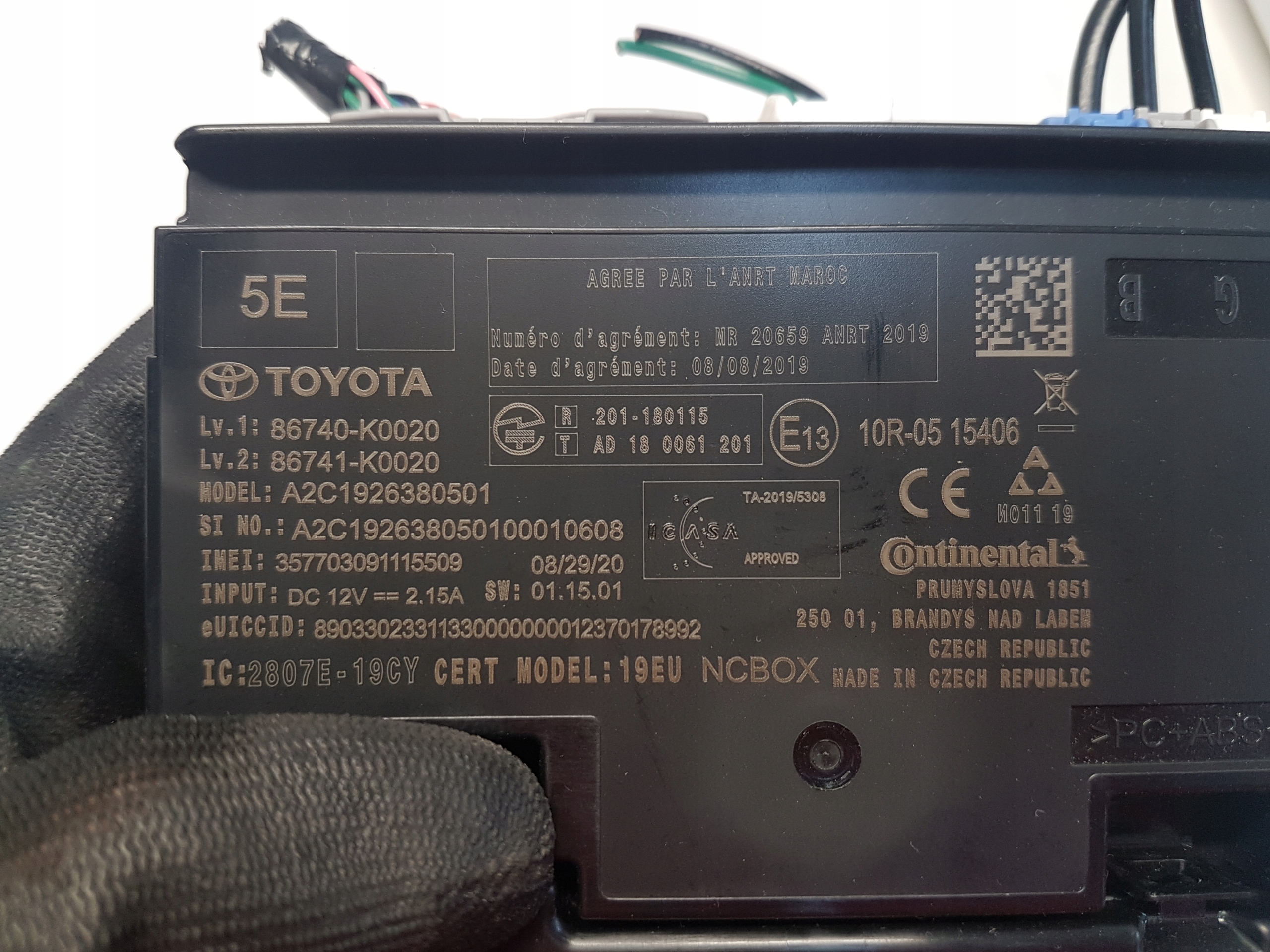 TOYOTA YARIS IV P21 control unit telefoniczny