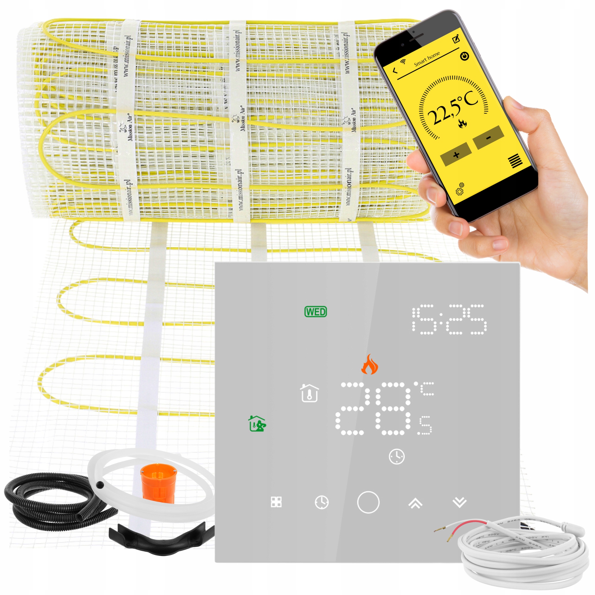 Sada Vykurovacia rohož pod dlaždice MA-160W/m² 9 m²