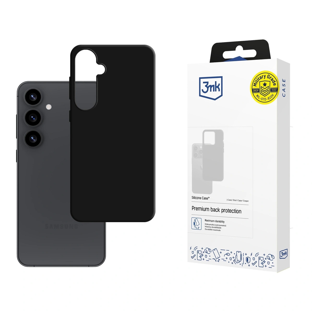 Etui 3mk Silicone Case na Samsung Galaxy S25+ czarne