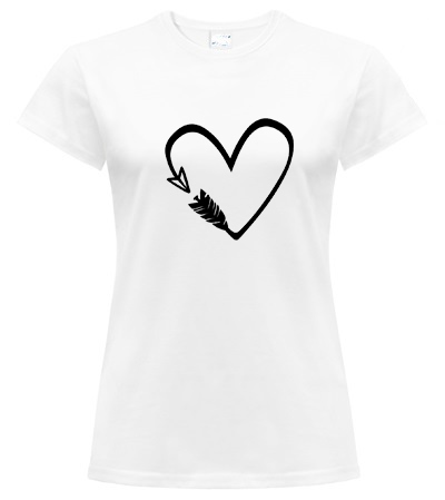 

Koszulka Damska Serce Heart Strzała S-xxl Tu XL