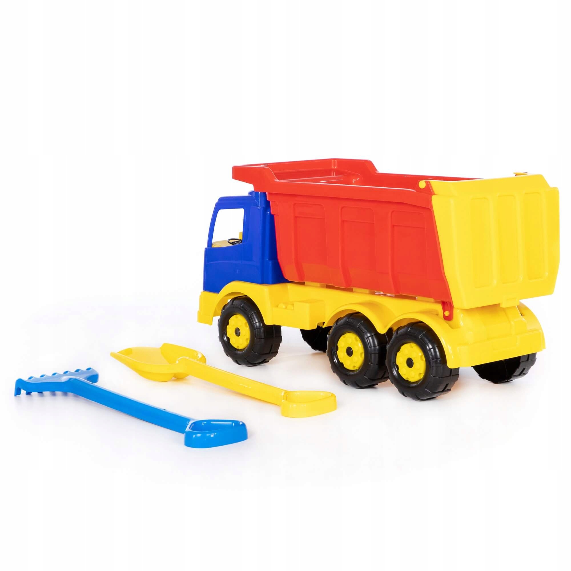 WADER CIĘŻARÓWKA TIR WYWROTKA GIGANT 70cm + ŁOPATA Wiek dziecka 3 lata +