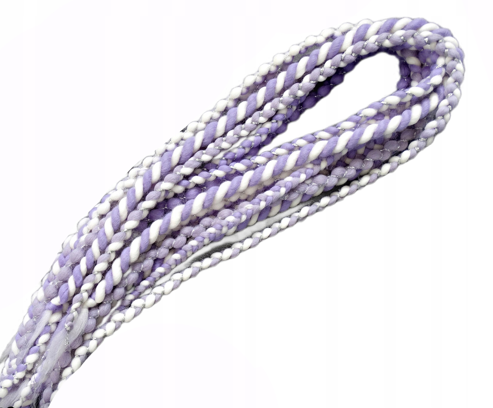 Opakovaně Použitelné vlněné copánky, bílé, levandulové, Dobrá Nálada, 5 kusů