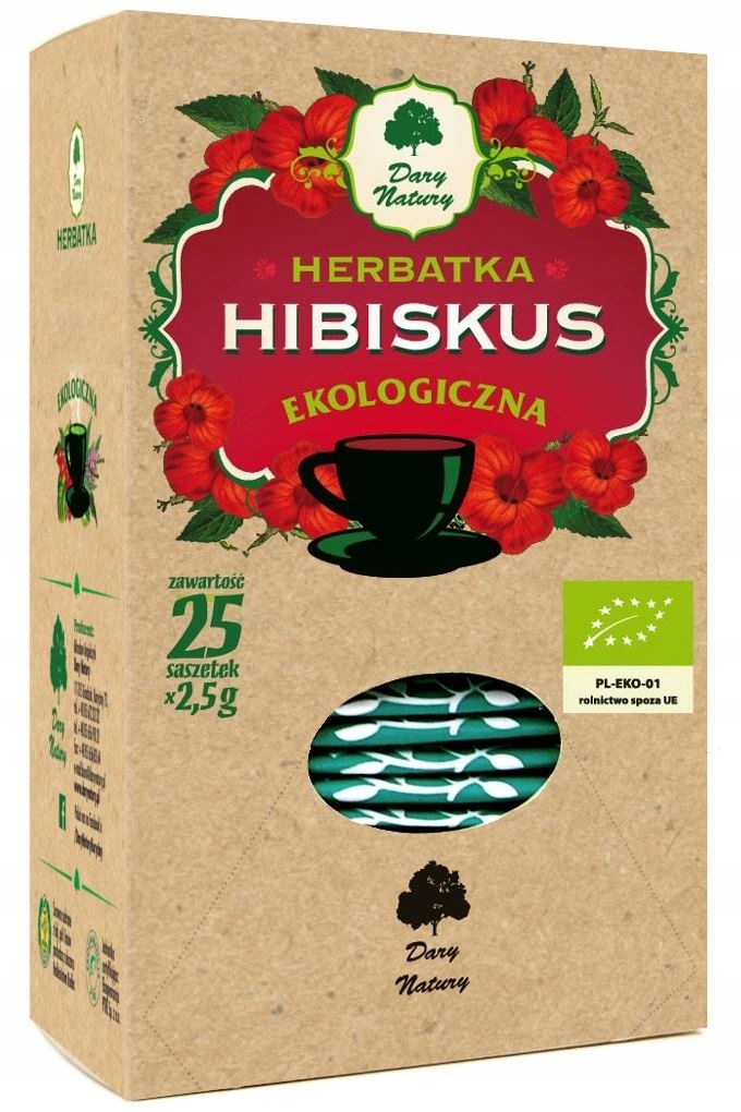 Levně Dary Natury Čaj ibišek Bio (25 x 2,5 g) 62,5 g