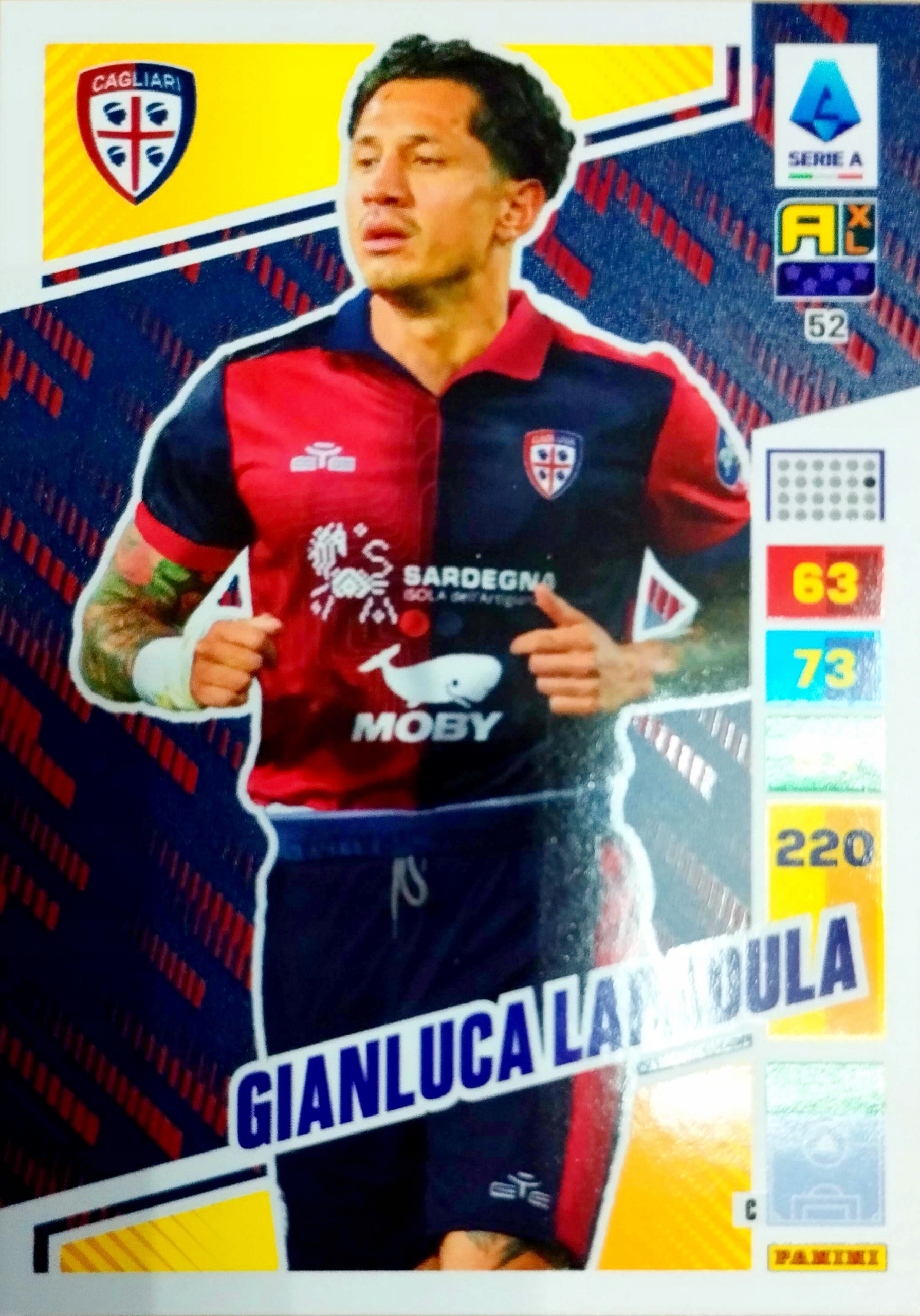 Panini Calciatori Liga Włoska 2023 2024 52 Gianluca Lapadula Cagliari