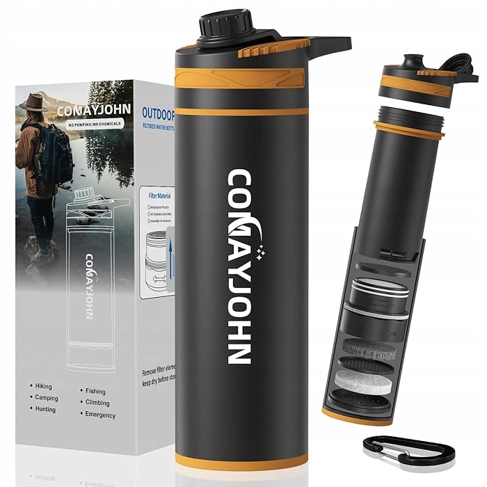 Filtrowana Butelka Na Wodę Z Filtrem Oczyszczającym do podróży wędrówek