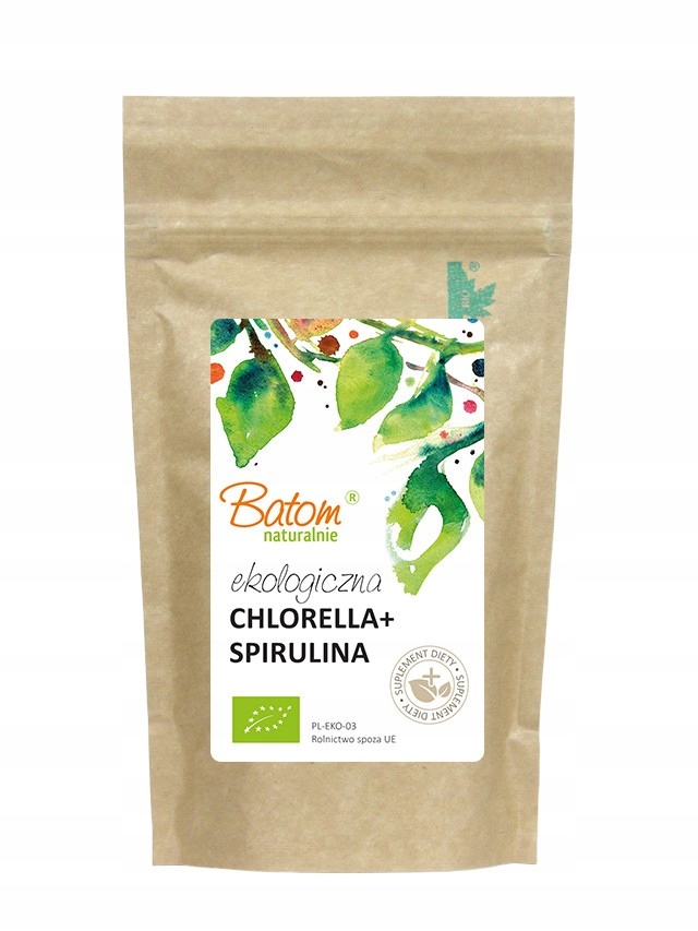 

Chlorella spirulina tabletki 250g Batom Bio