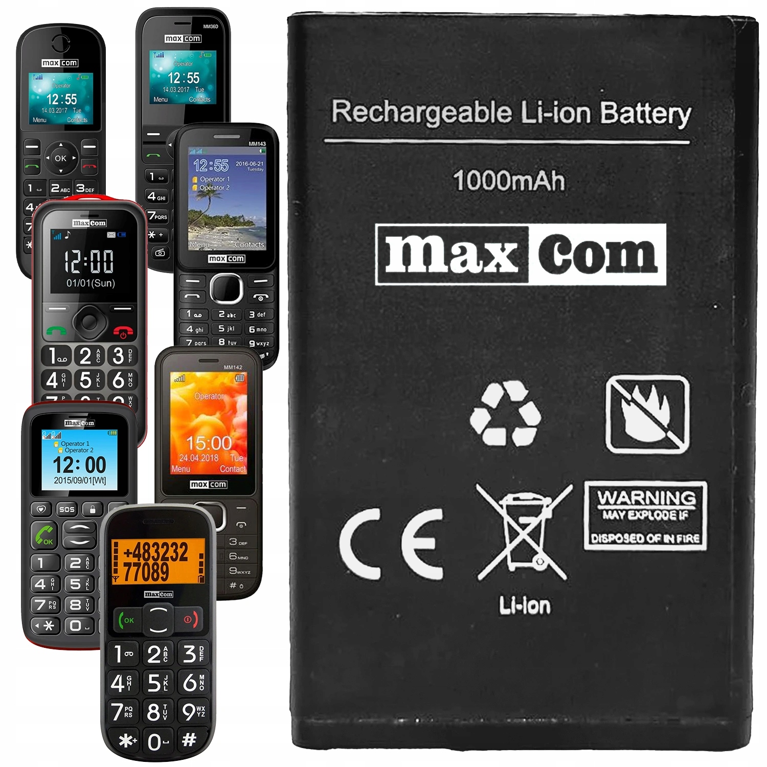 Bateria do Maxcom MM36D, MM142, MM143 | Oryginalna