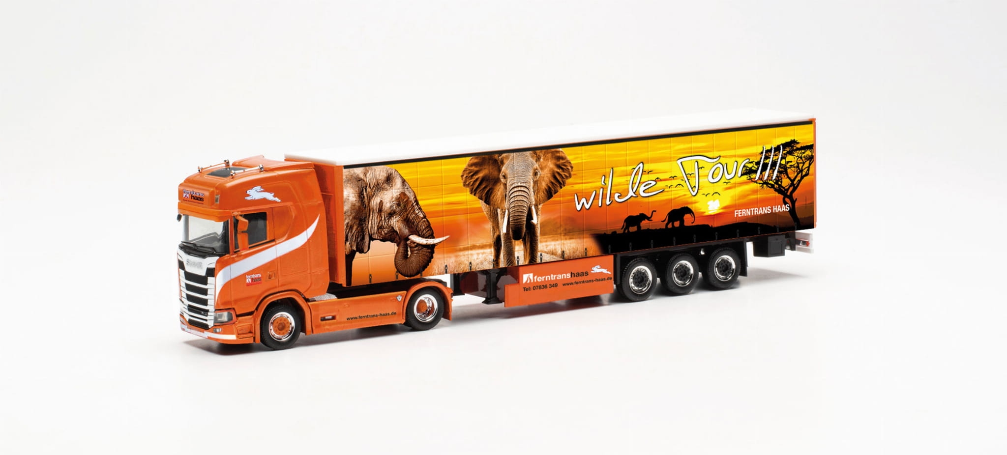 Herpa 316903 Scania Cs 20 Hd Ferntrans Haas