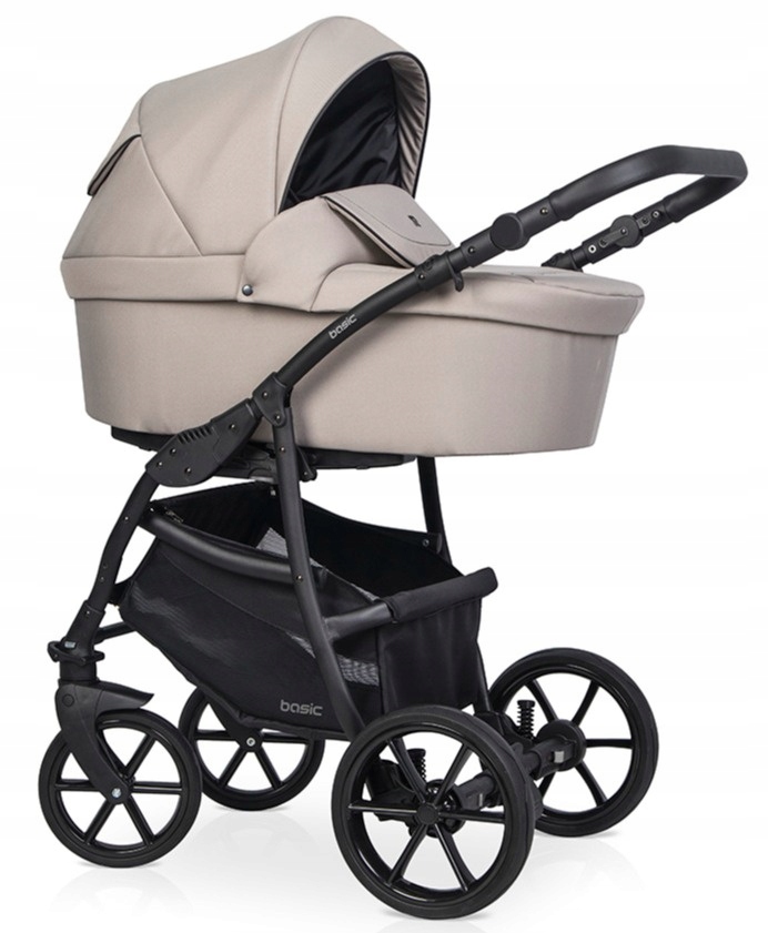 RIKO BASIC Wózek głęboko-spacerowy 2w1 - CAPPUCCIN