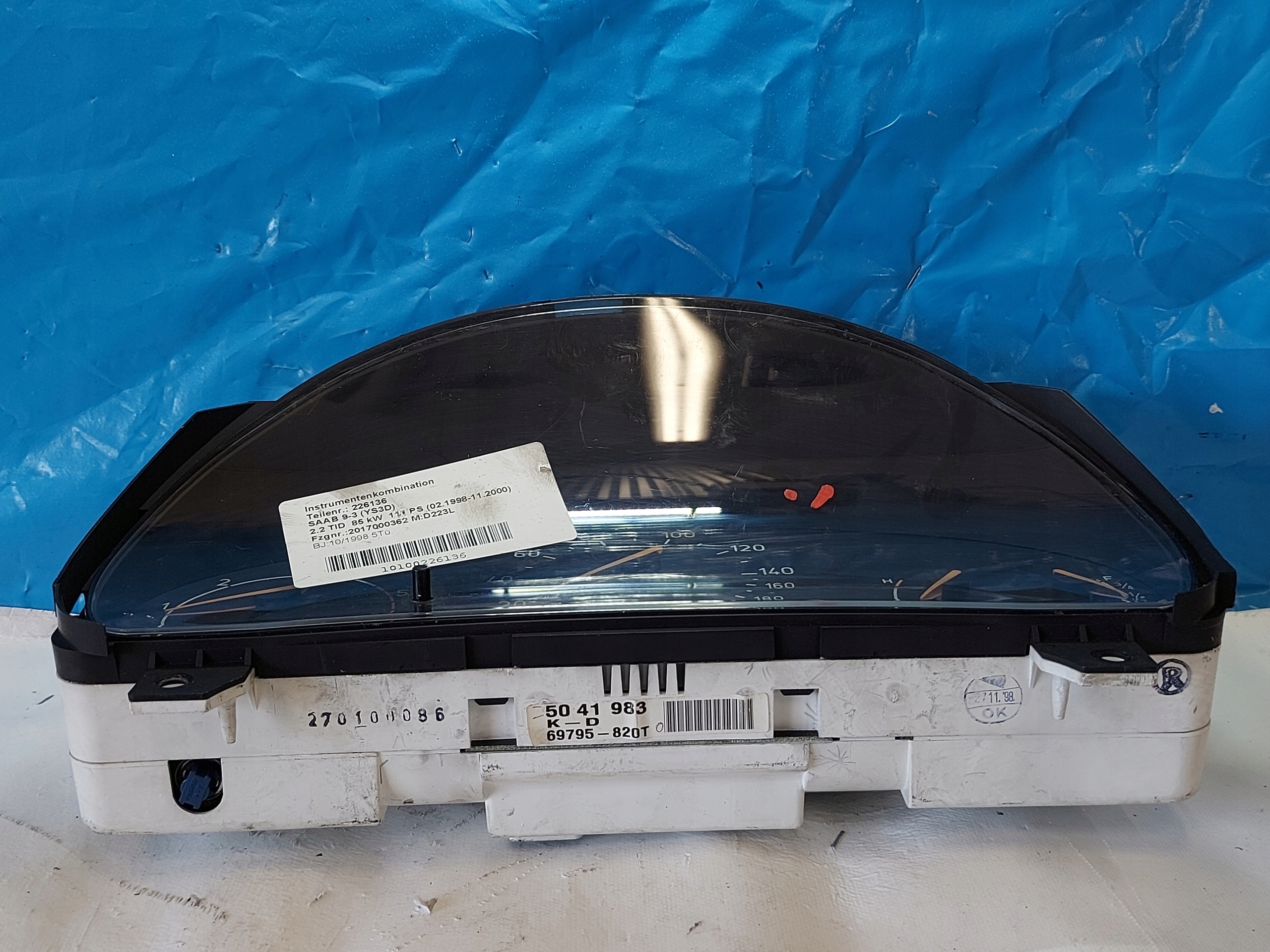 dials clock SAAB 9-5 2.2 TD 5041983