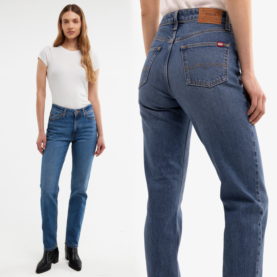 Big Star Jeansy Damskie Pia By Big Star Niebieskie Charlotte 301 W31 L32