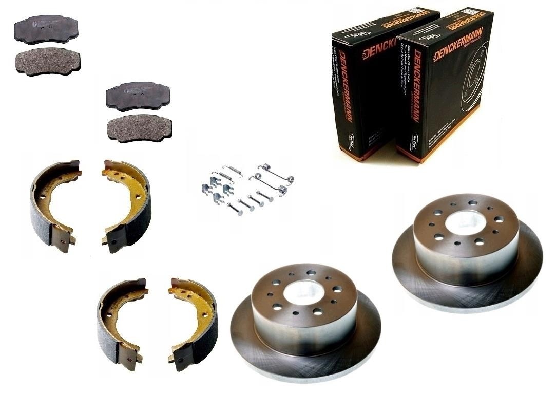 Kotouče Čelisti Fiat Ducato Jumper Boxer 2002-2006 Zadní 1.1T 1.4T Sada