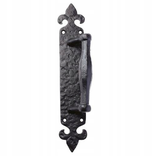 Ocelová úchytka černá pro dveře branek Antaba ozdobná 45 mm x 254 mm Anglie