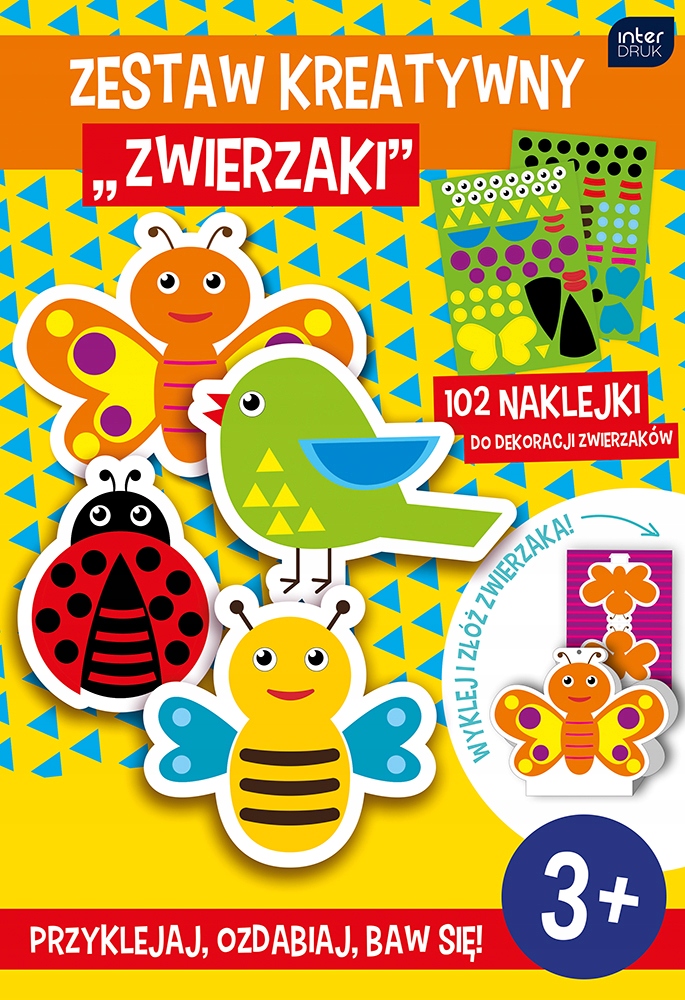 

Zestaw kreatywny Zwierzaki 3+ do składania 102 nak