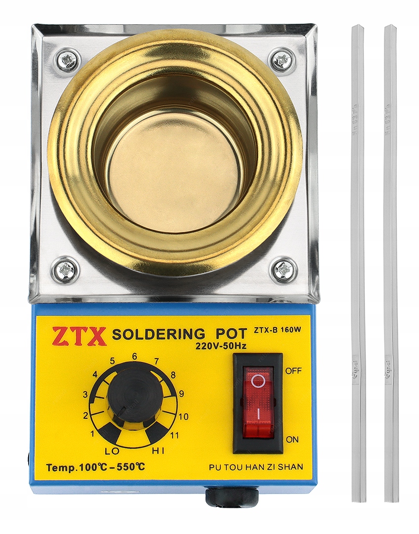 Kelímek Na Tavení Cínu Pájecí Kelímek Ztx-b 50 mm 150 W 500 g 2 x Cín