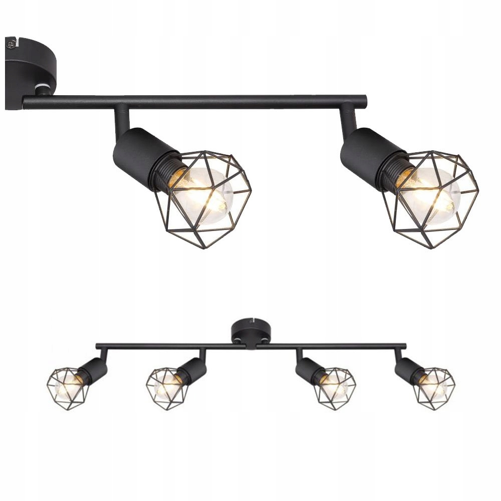 Kovová geometrická stropní svítidlo Xara I Globo