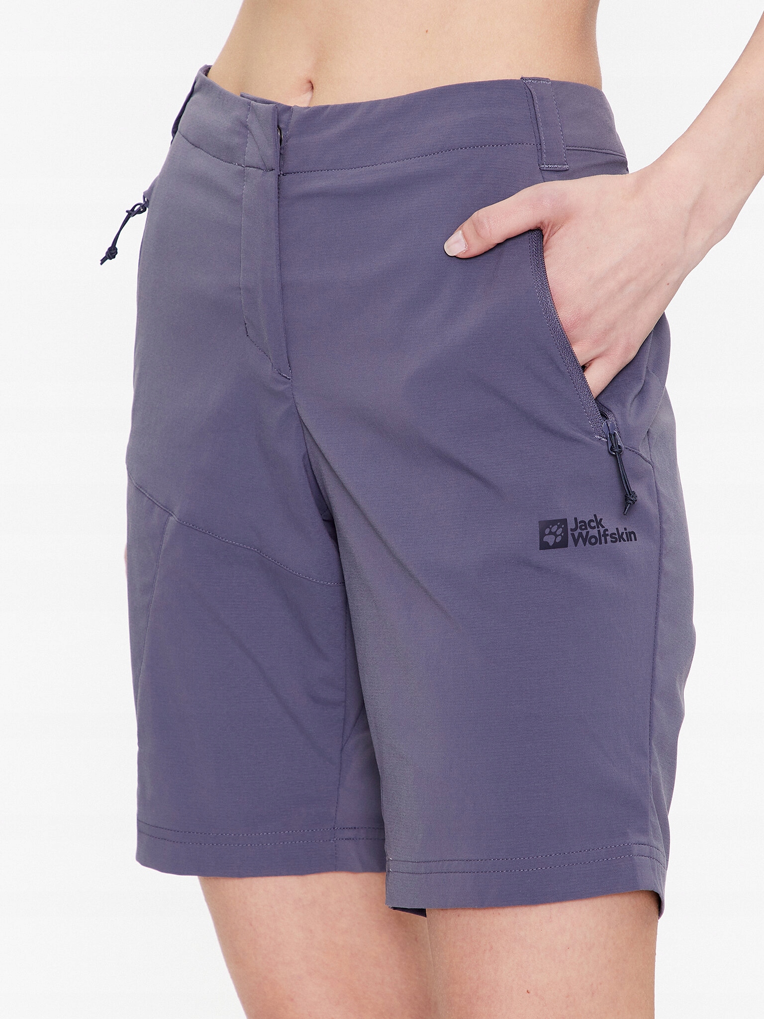 Jack Wolfskin Szorty sportowe Glastal 1508171 Szary Regular Fit
