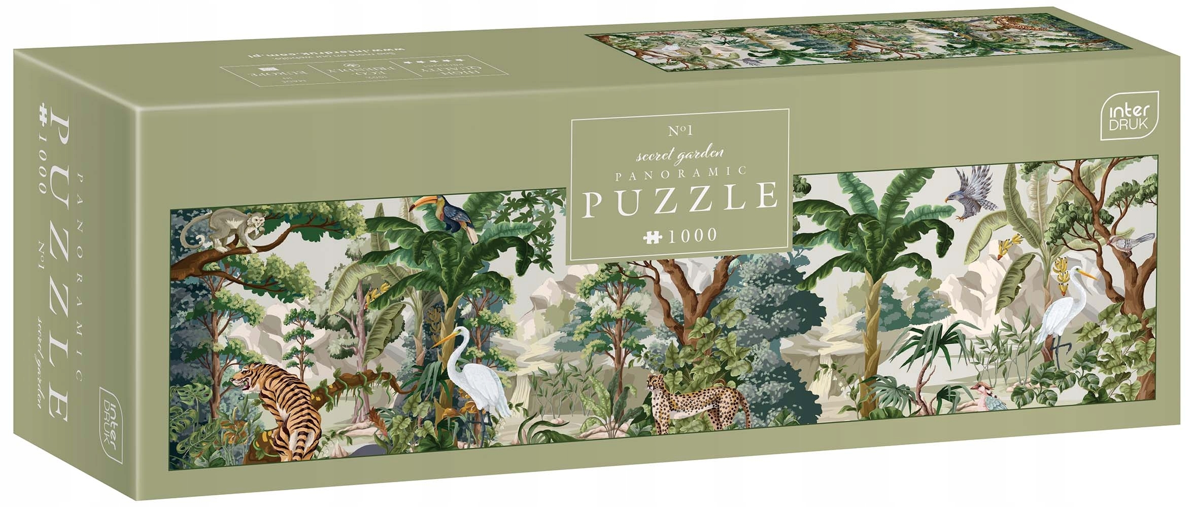 

Interdruk, Puzzle panoramiczne 1000: Secret Garden